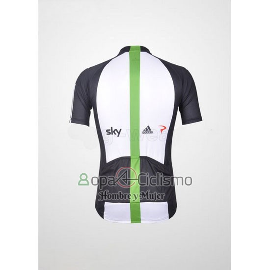Sky Ropa Ciclismo Culotte Corto 2012 Mangas Cortas Negro y Verde